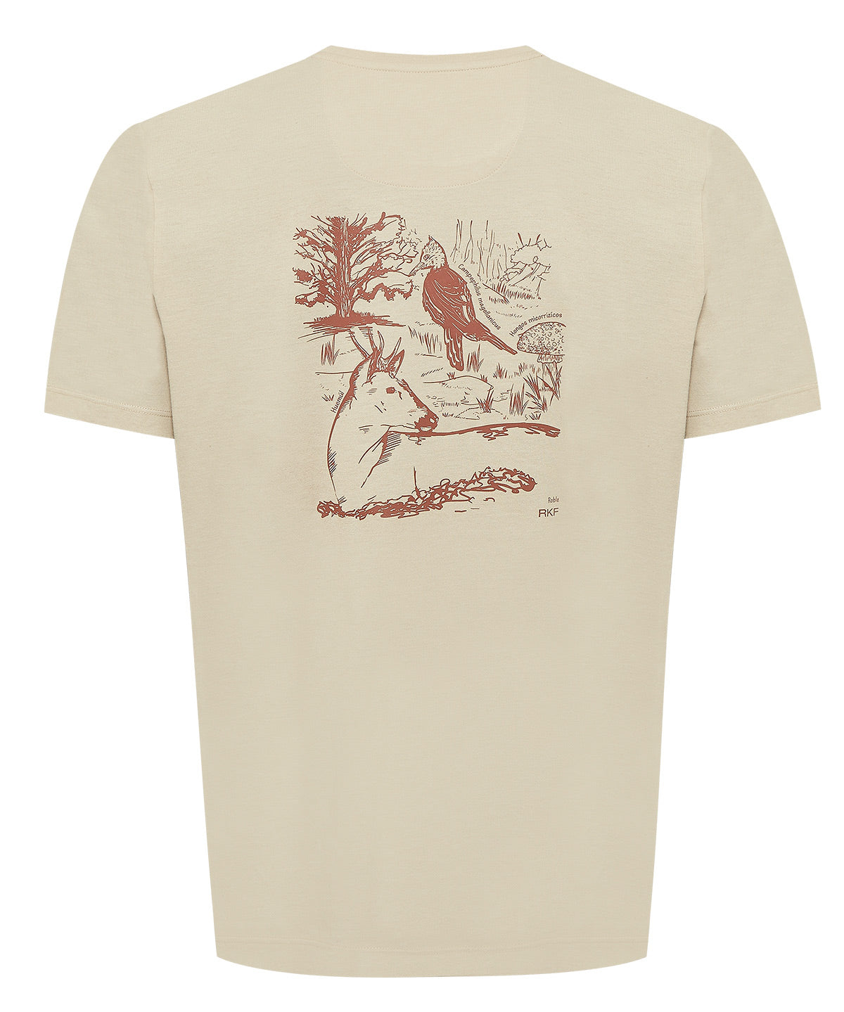 Polera Algodón Orgánico Hombre Native Beige Rockford