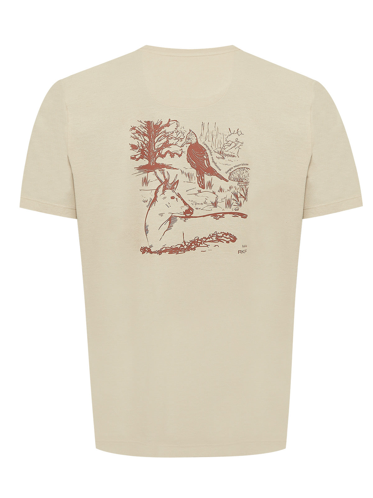 Polera Algodón Orgánico Hombre Native Beige Rockford