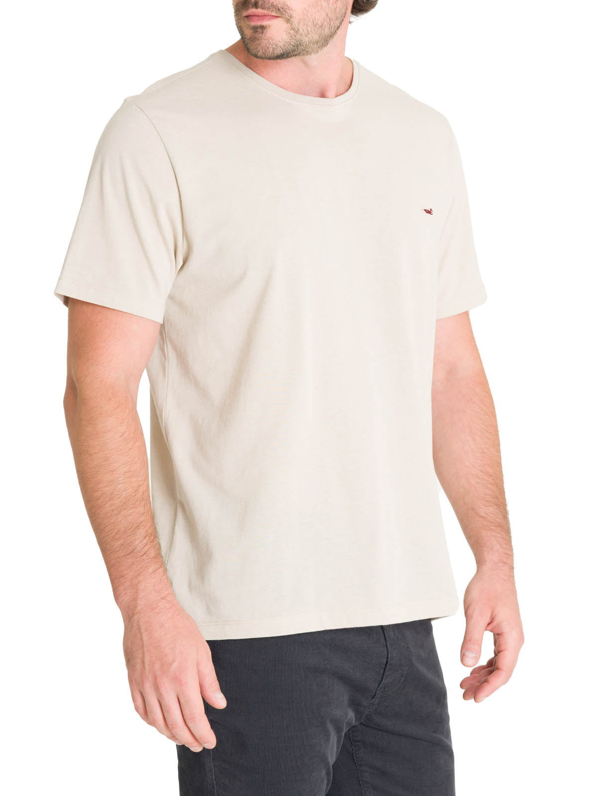 Polera Algodón Orgánico Hombre Native Beige Rockford