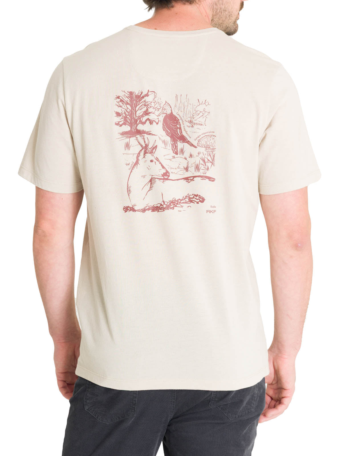 Polera Algodón Orgánico Hombre Native Beige Rockford