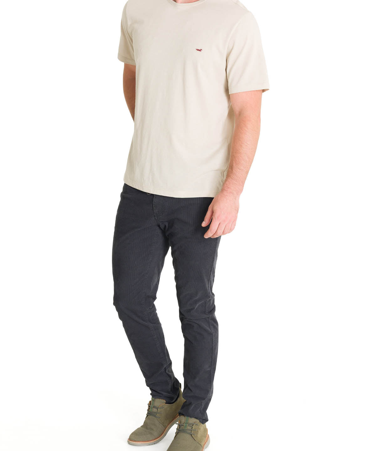 Polera Algodón Orgánico Hombre Native Beige Rockford