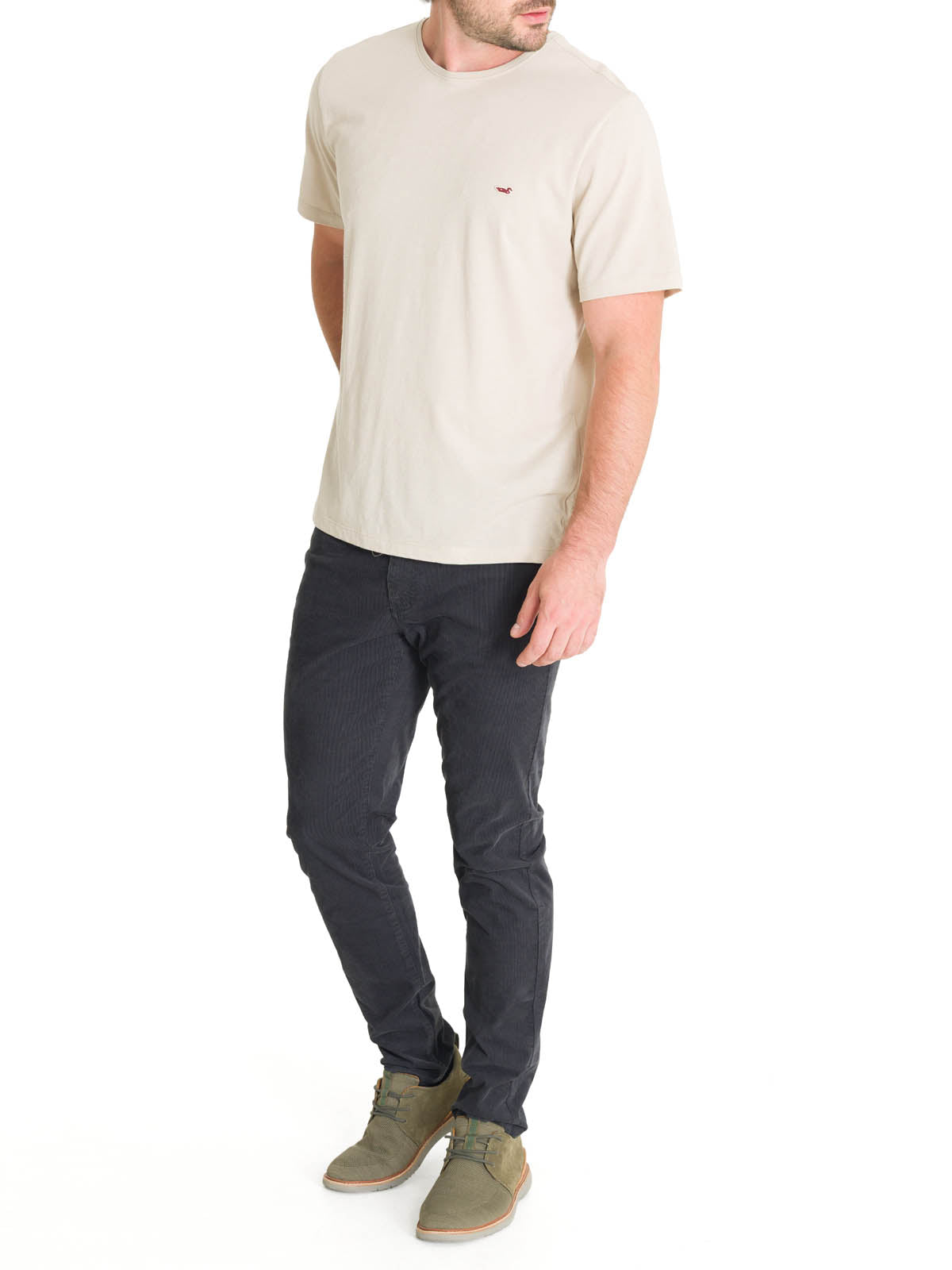 Polera Algodón Orgánico Hombre Native Beige Rockford