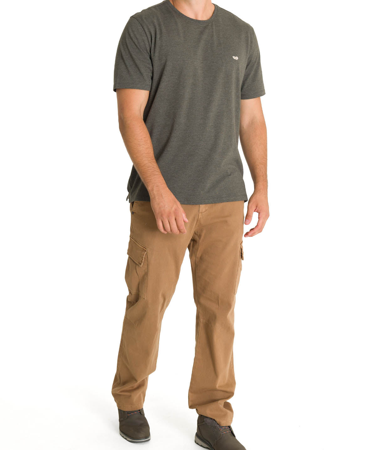 Polera Algodón Orgánico Hombre Native Verde Rockford