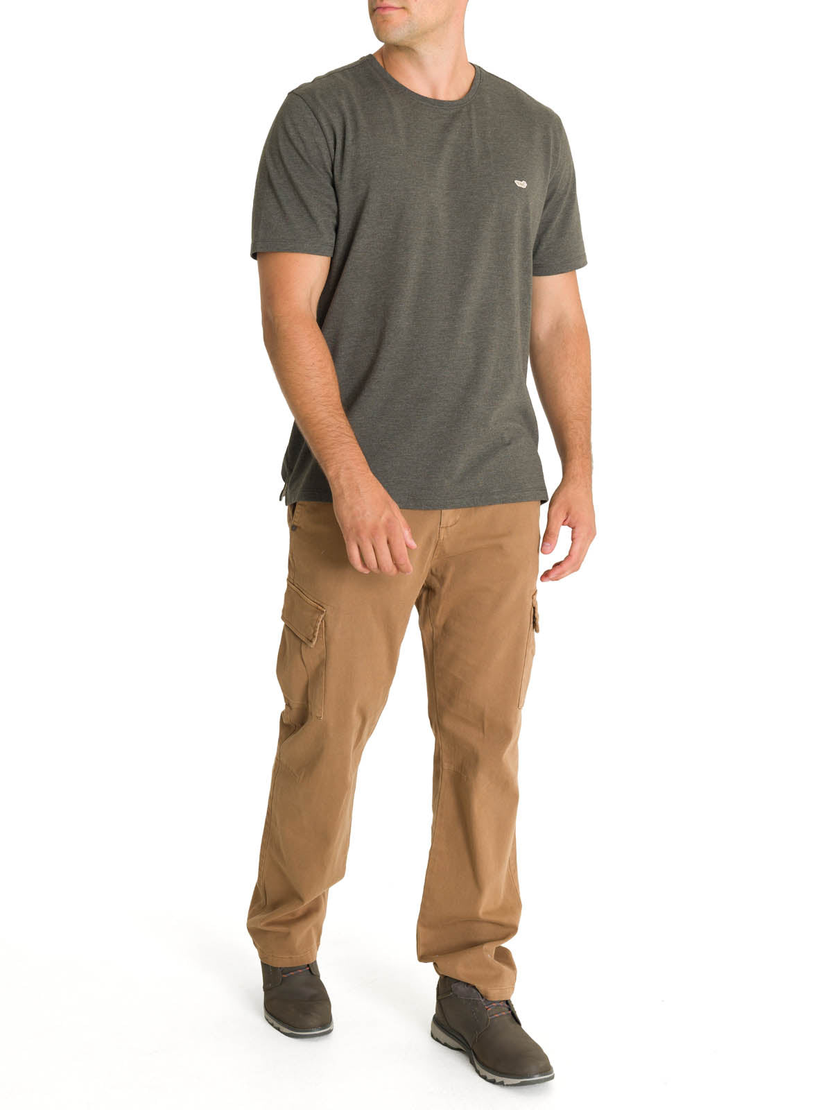 Polera Algodón Orgánico Hombre Native Verde Rockford