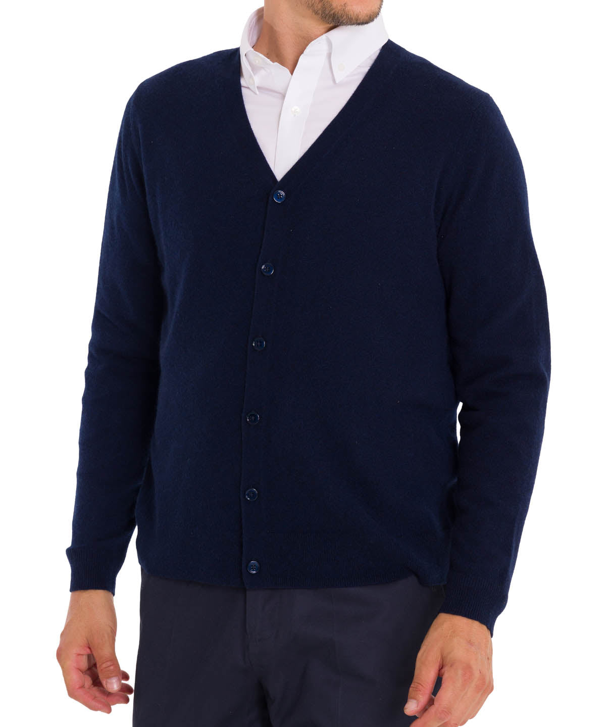 Sweater Cashmere Hombre Cash But Azul Rockford