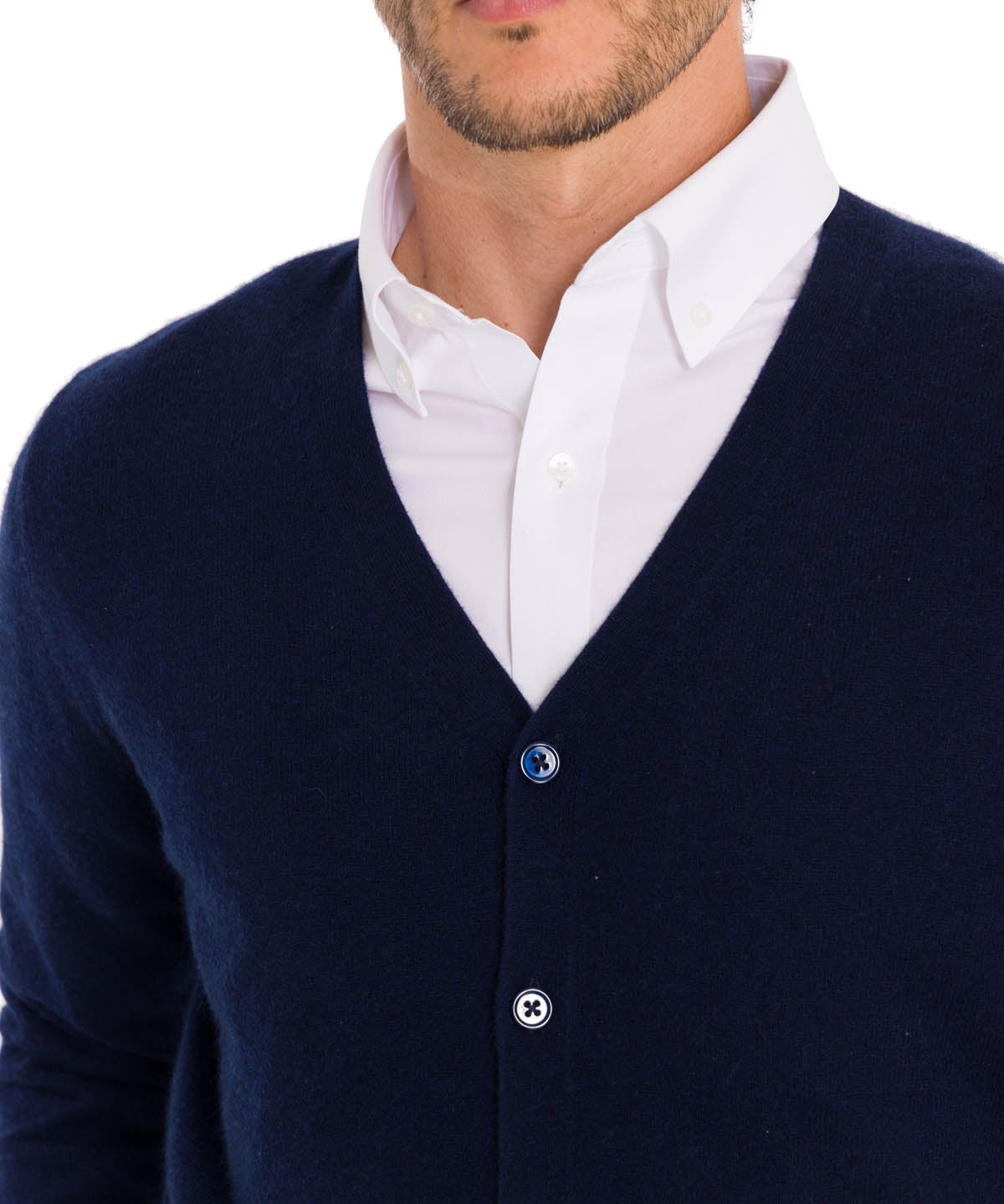 Sweater Cashmere Hombre Cash But Azul Rockford