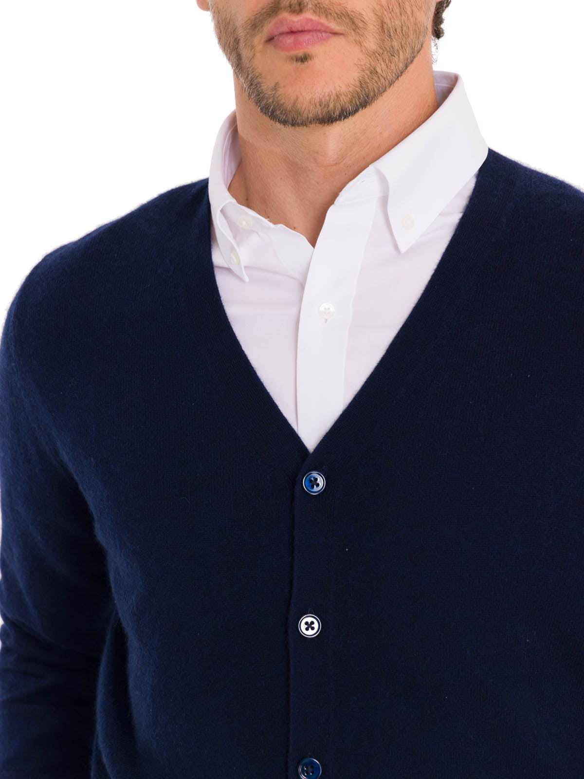Sweater Cashmere Hombre Cash But Azul Rockford
