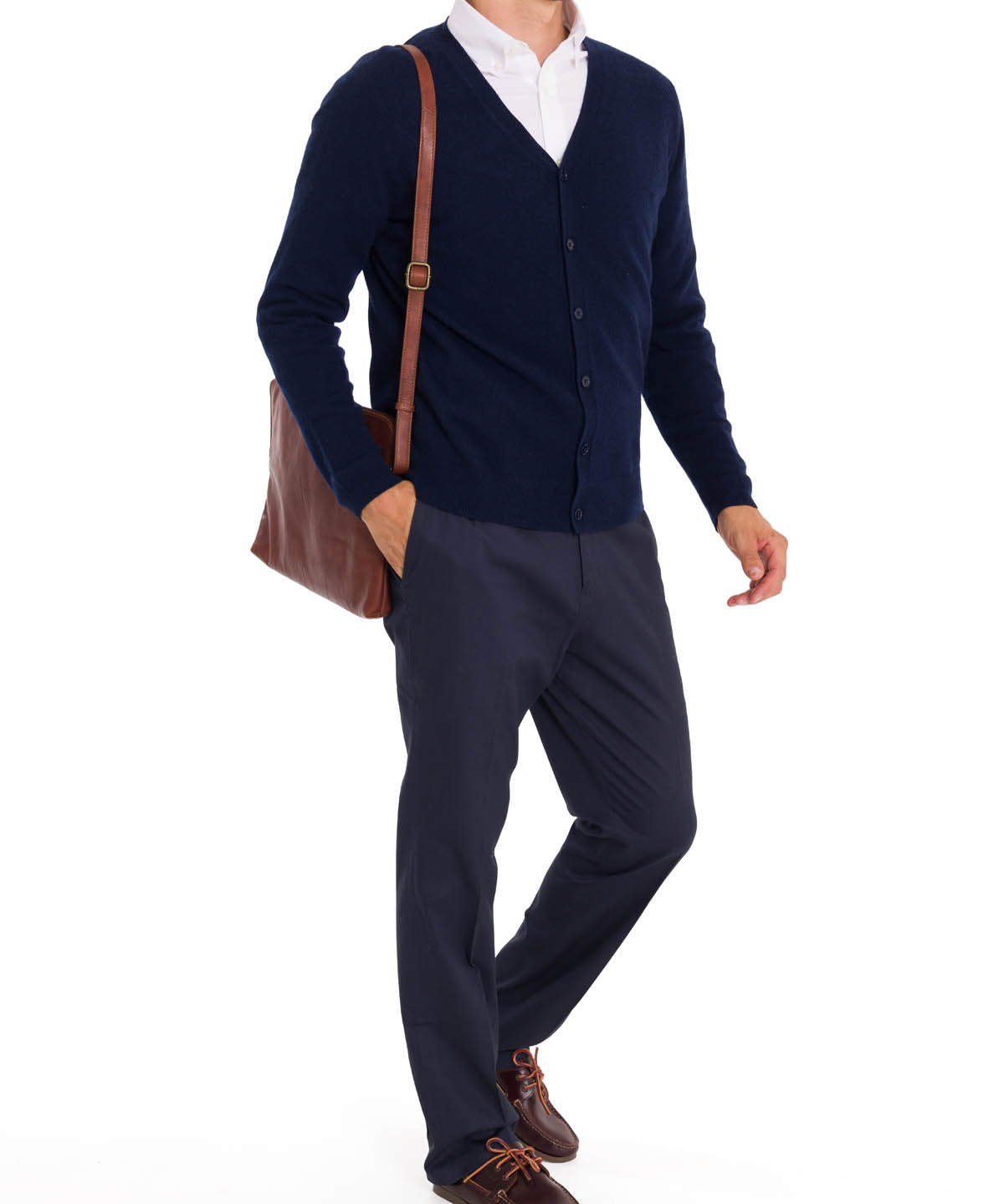 Sweater Cashmere Hombre Cash But Azul Rockford