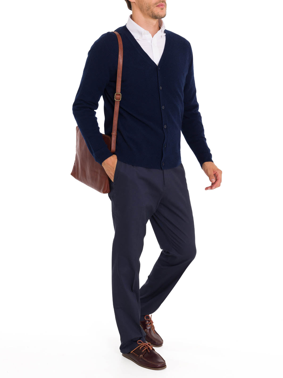 Sweater Cashmere Hombre Cash But Azul Rockford