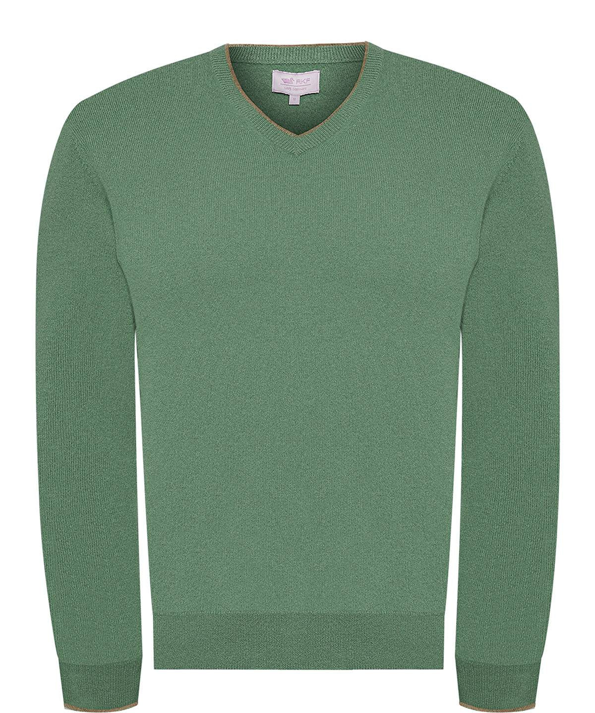 Sweater Cashmere Hombre Cash V Verde Rockford