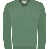 Sweater Cashmere Hombre Cash V Verde Rockford