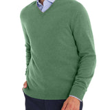 Sweater Cashmere Hombre Cash V Verde Rockford