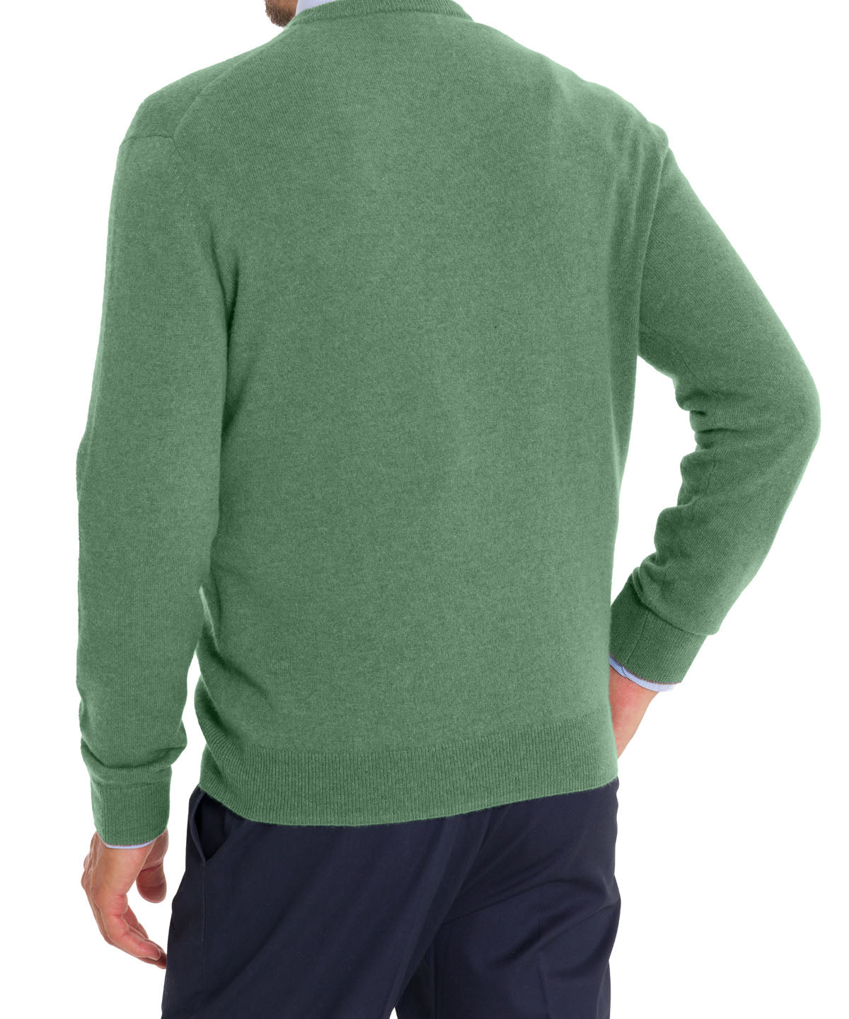 Sweater Cashmere Hombre Cash V Verde Rockford