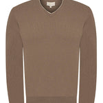 Sweater Cashmere Hombre Cash V Café Rockford