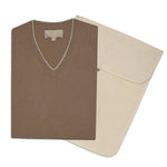 Sweater Cashmere Hombre Cash V Café Rockford