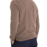 Sweater Cashmere Hombre Cash V Café Rockford