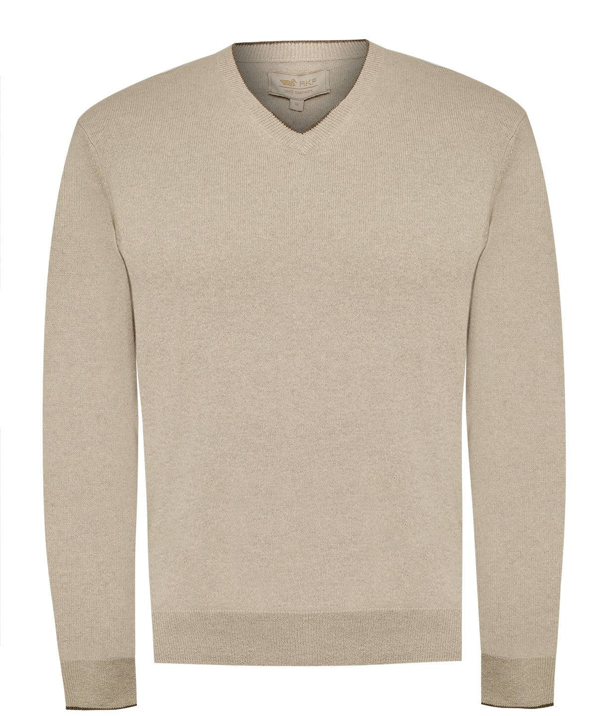 Sweater Cashmere Hombre Cash V Gris Rockford