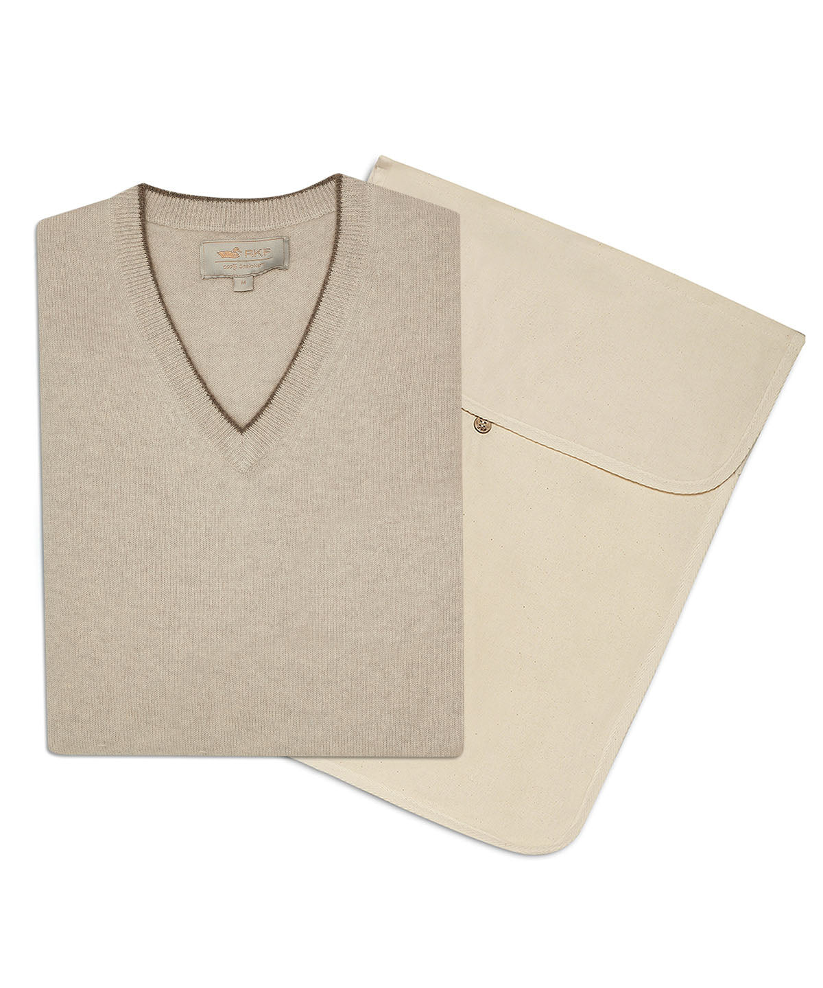 Sweater Cashmere Hombre Cash V Gris Rockford
