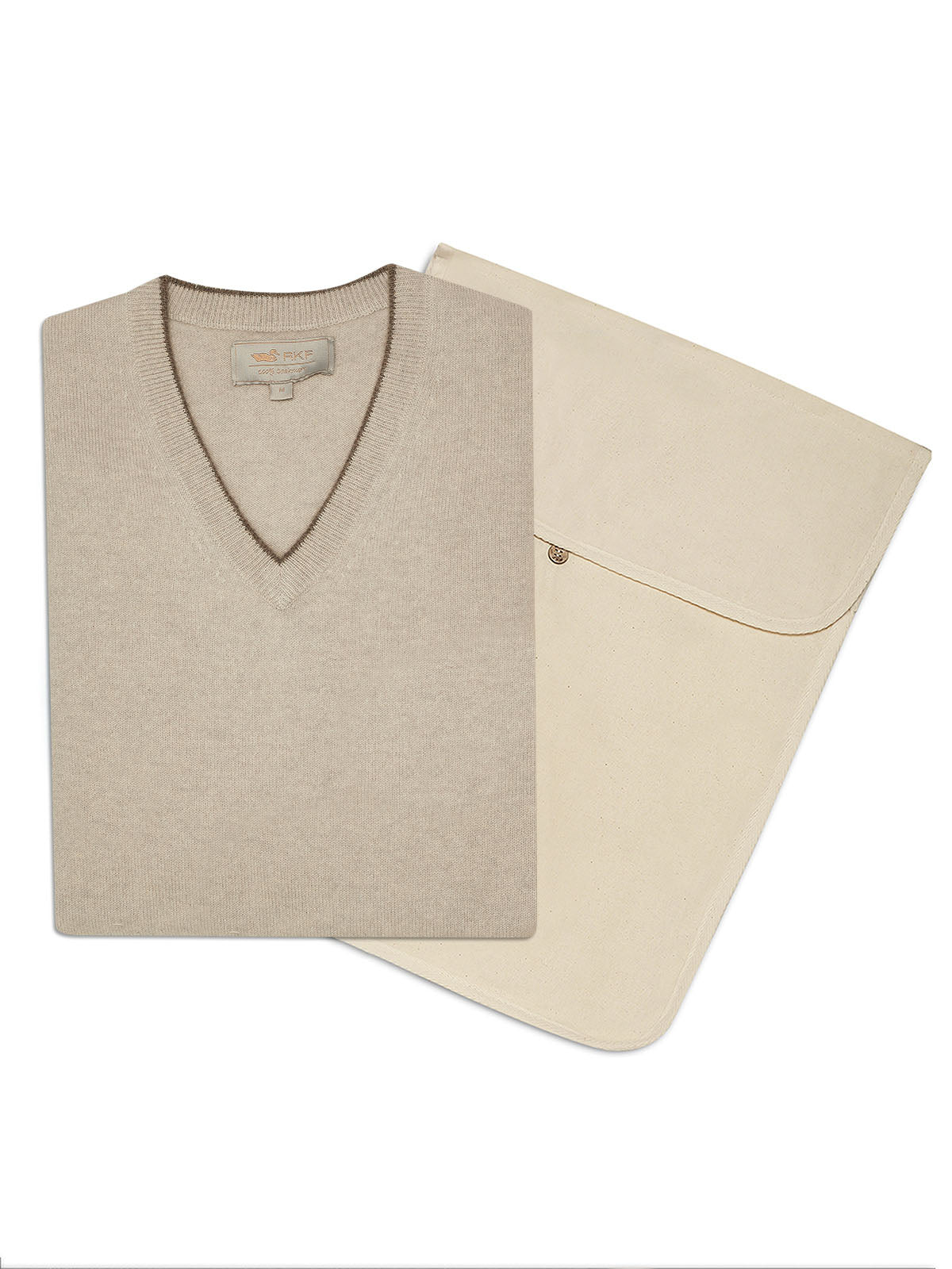 Sweater Cashmere Hombre Cash V Gris Rockford