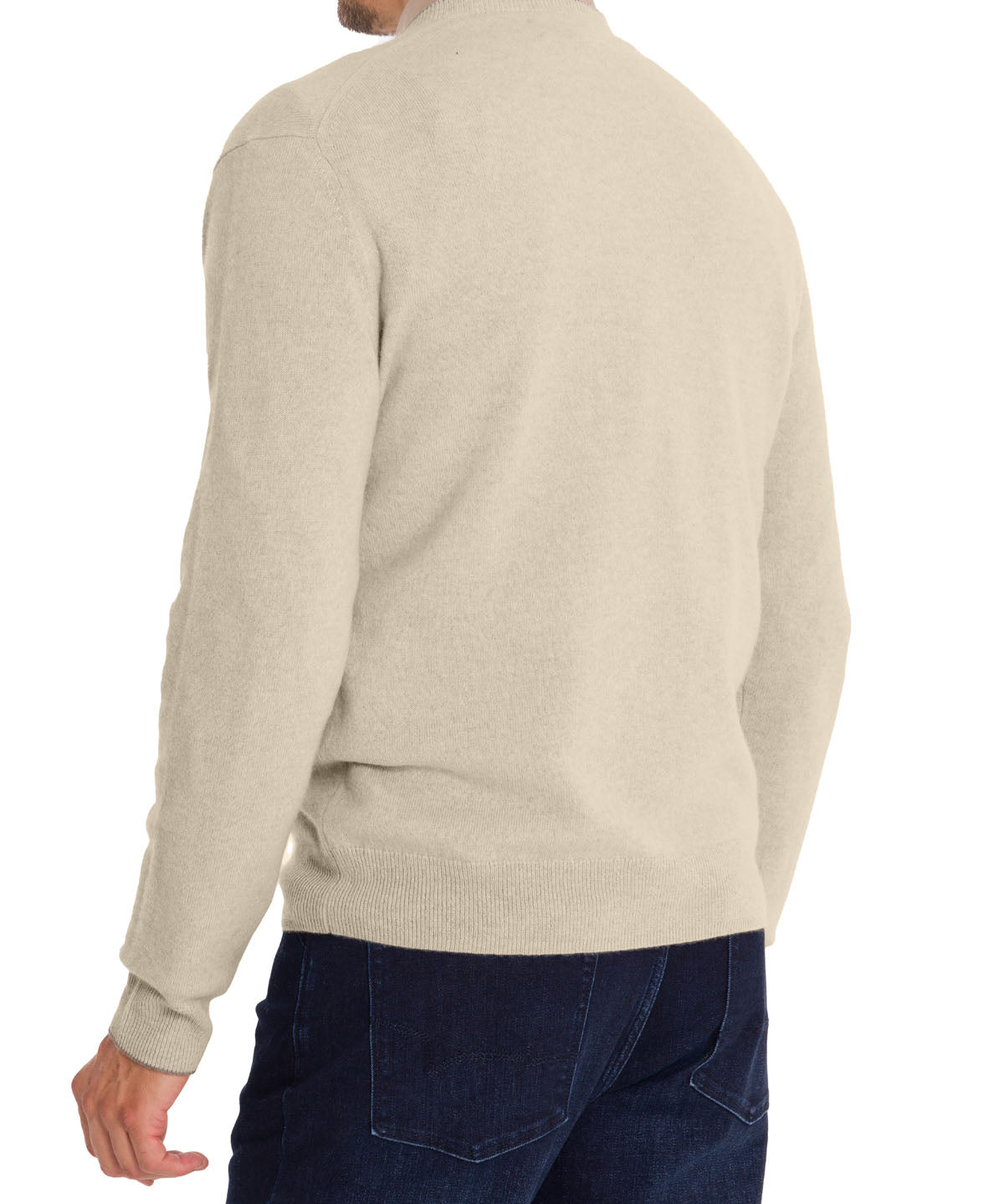 Sweater Cashmere Hombre Cash V Gris Rockford