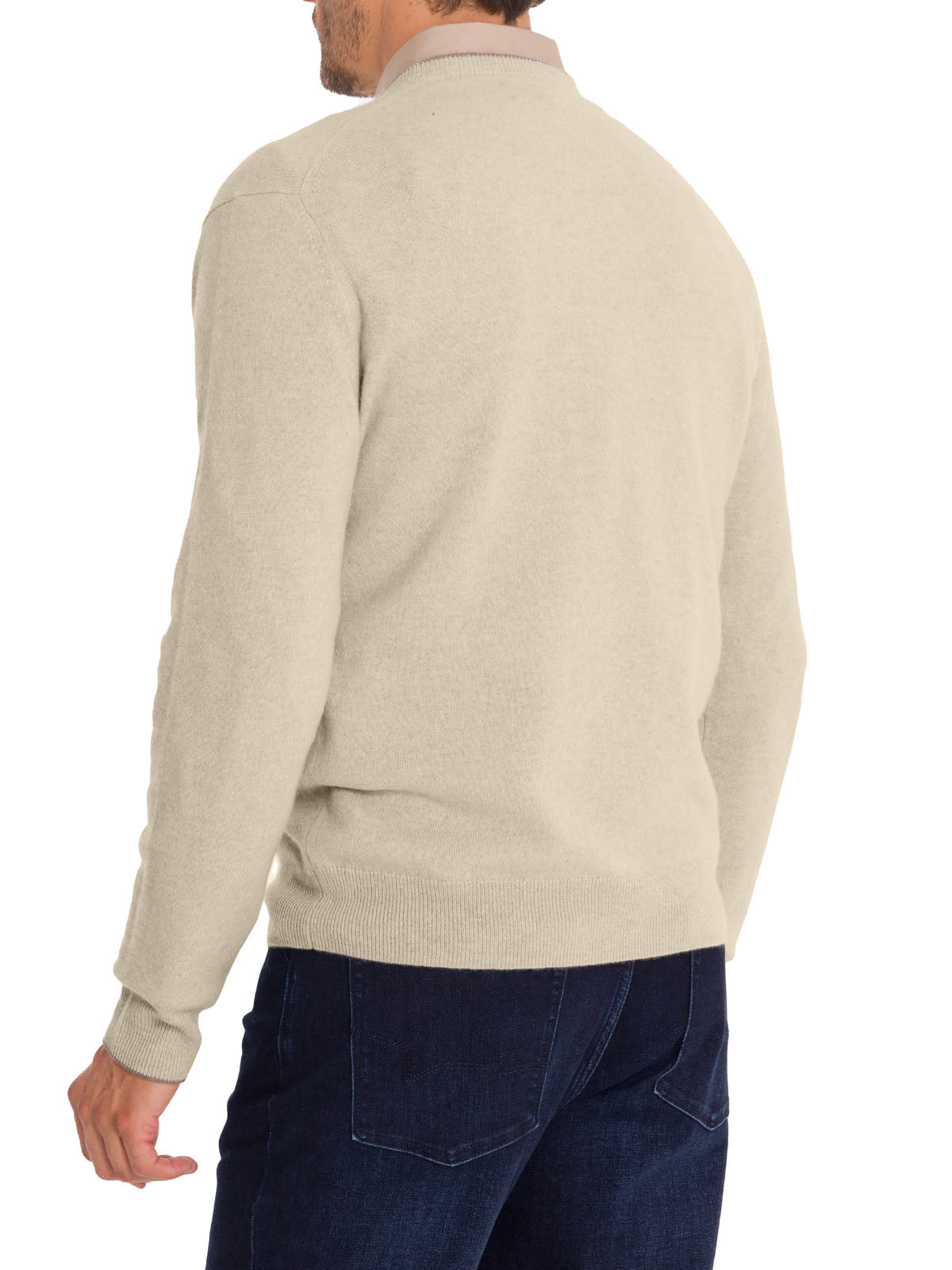 Sweater Cashmere Hombre Cash V Gris Rockford