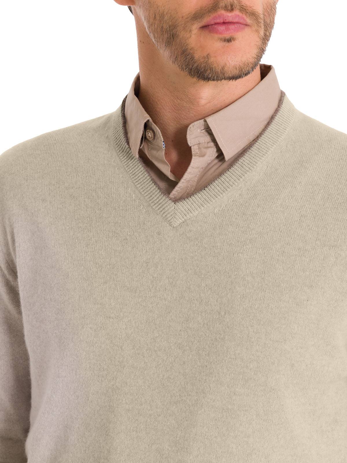 Sweater Cashmere Hombre Cash V Gris Rockford