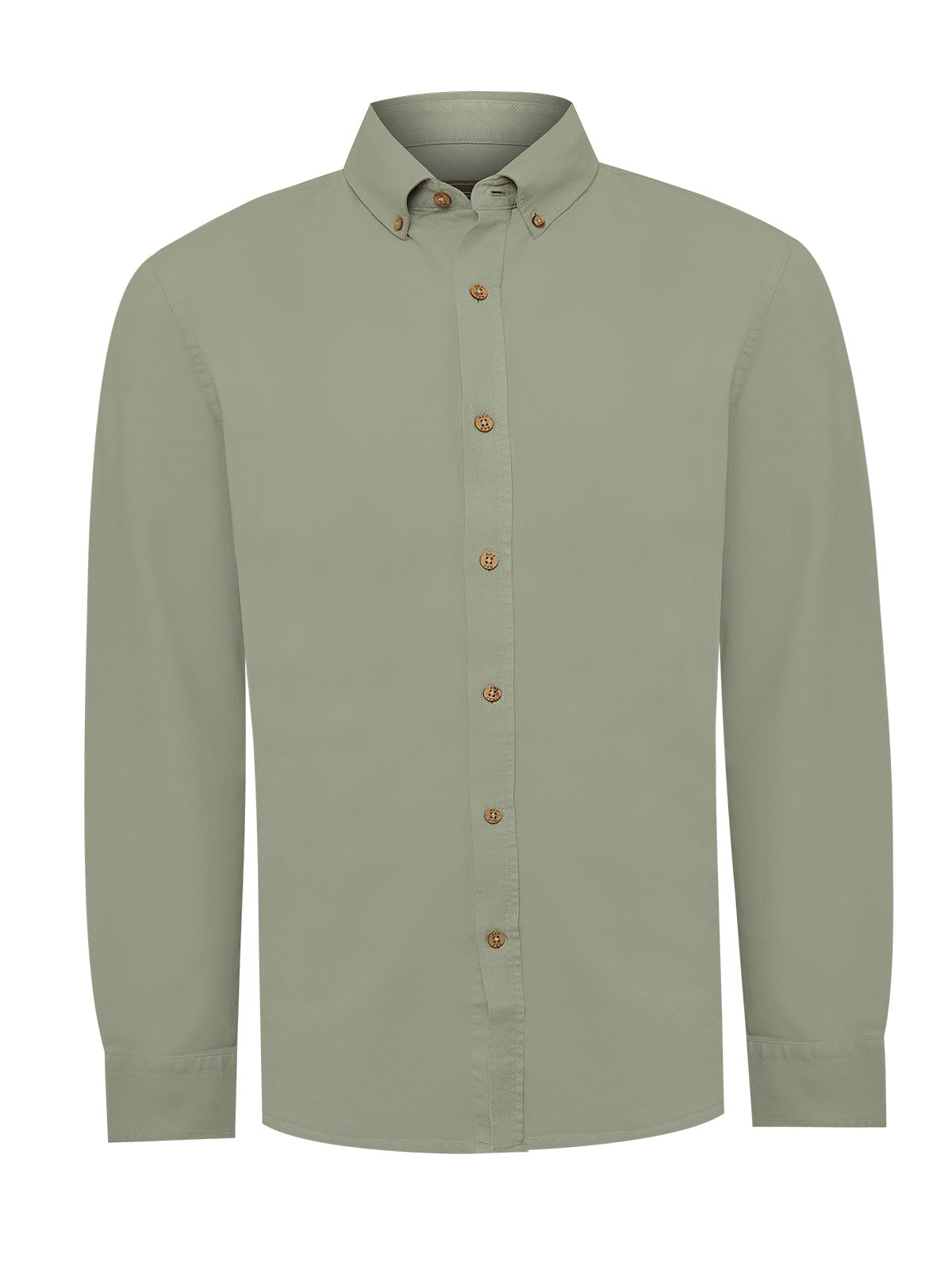 Camisa Algodón Orgánico Hombre Hunter Verde Rockford