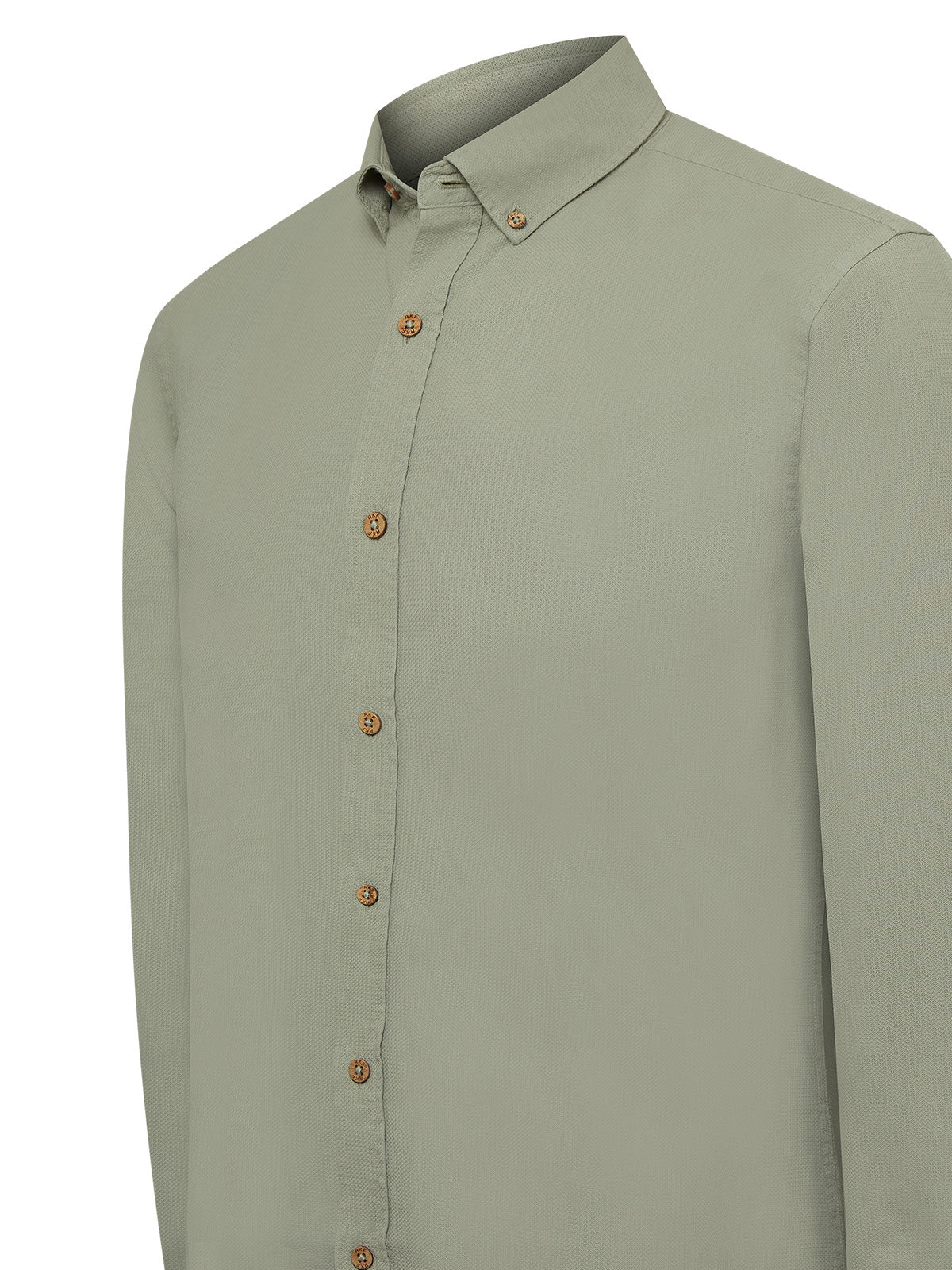 Camisa Algodón Orgánico Hombre Hunter Verde Rockford