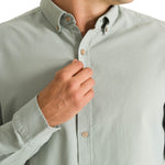 Camisa Algodón Orgánico Hombre Hunter Verde Rockford