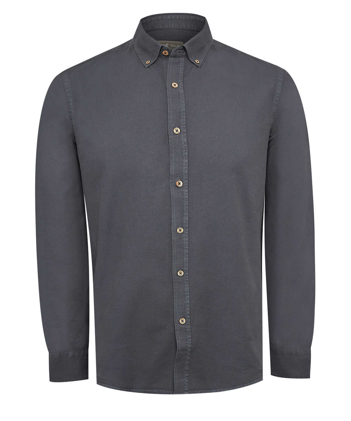 Camisa Algodón Orgánico Hombre Hunter Azul Rockford