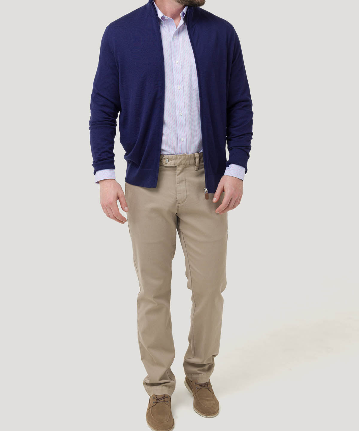 Sweater Cashmere Hombre Amalfi Azul Rockford