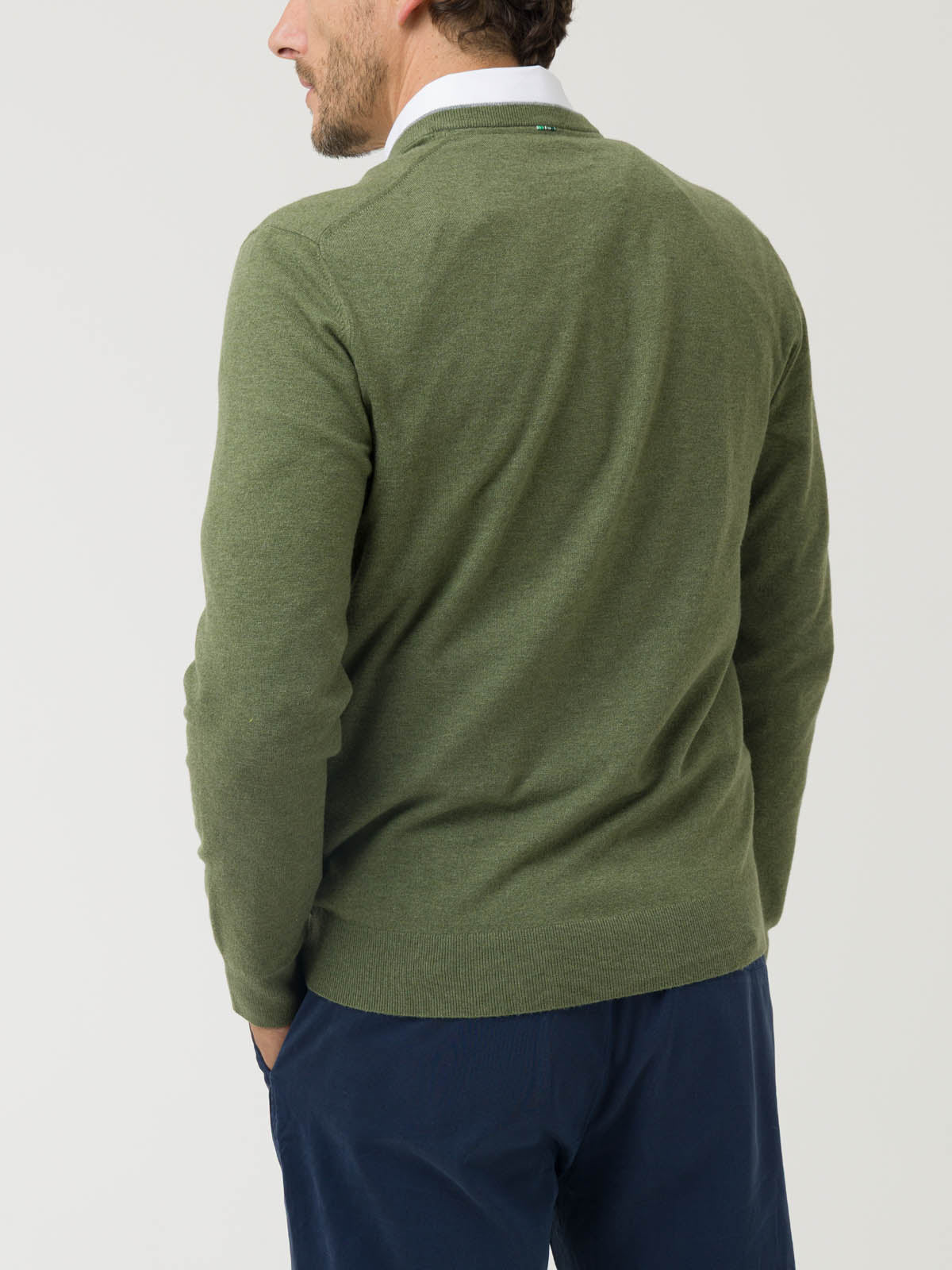 Sweater Fibras Recicladas Hombre Angriv Verde Rockford