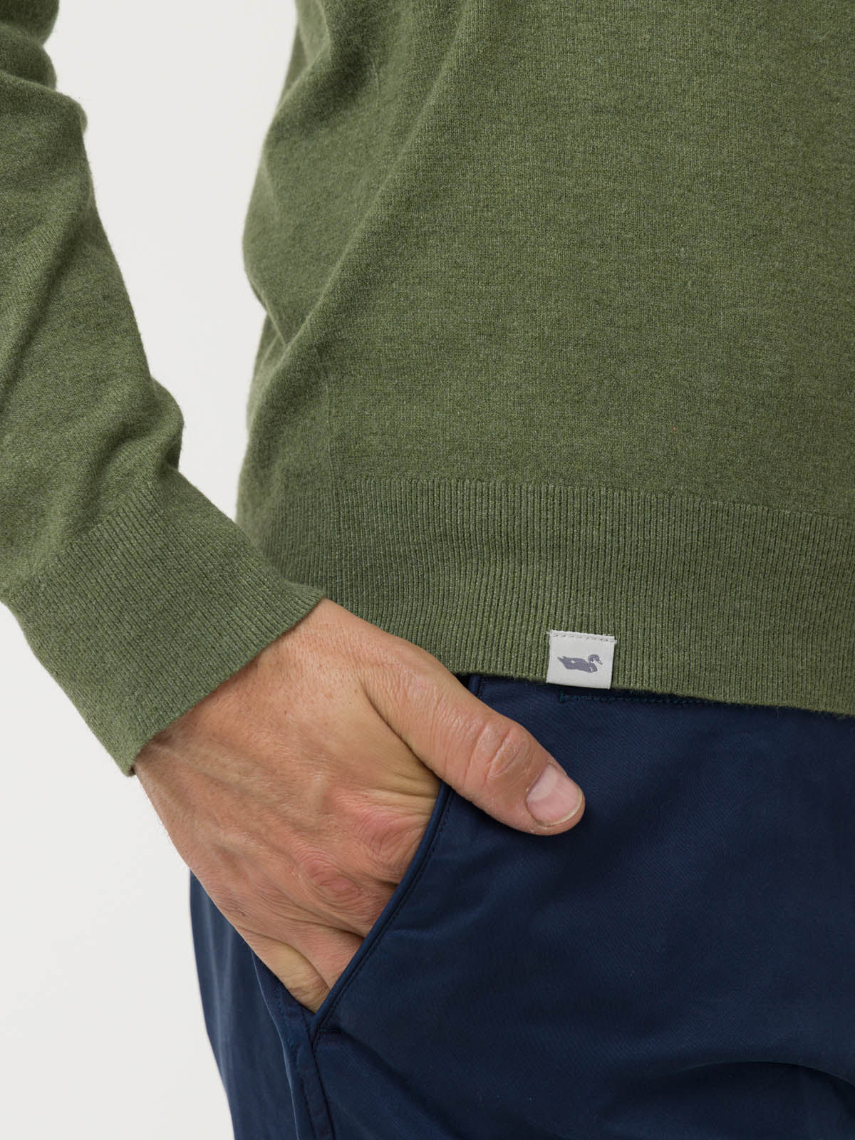 Sweater Fibras Recicladas Hombre Angriv Verde Rockford