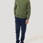 Sweater Fibras Recicladas Hombre Angriv Verde Rockford