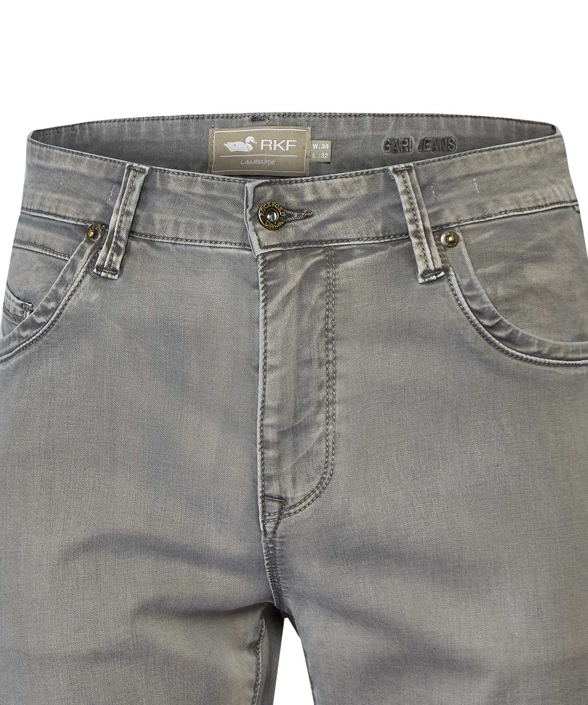 Jeans Algodón Hombre Bari Gris Rockford