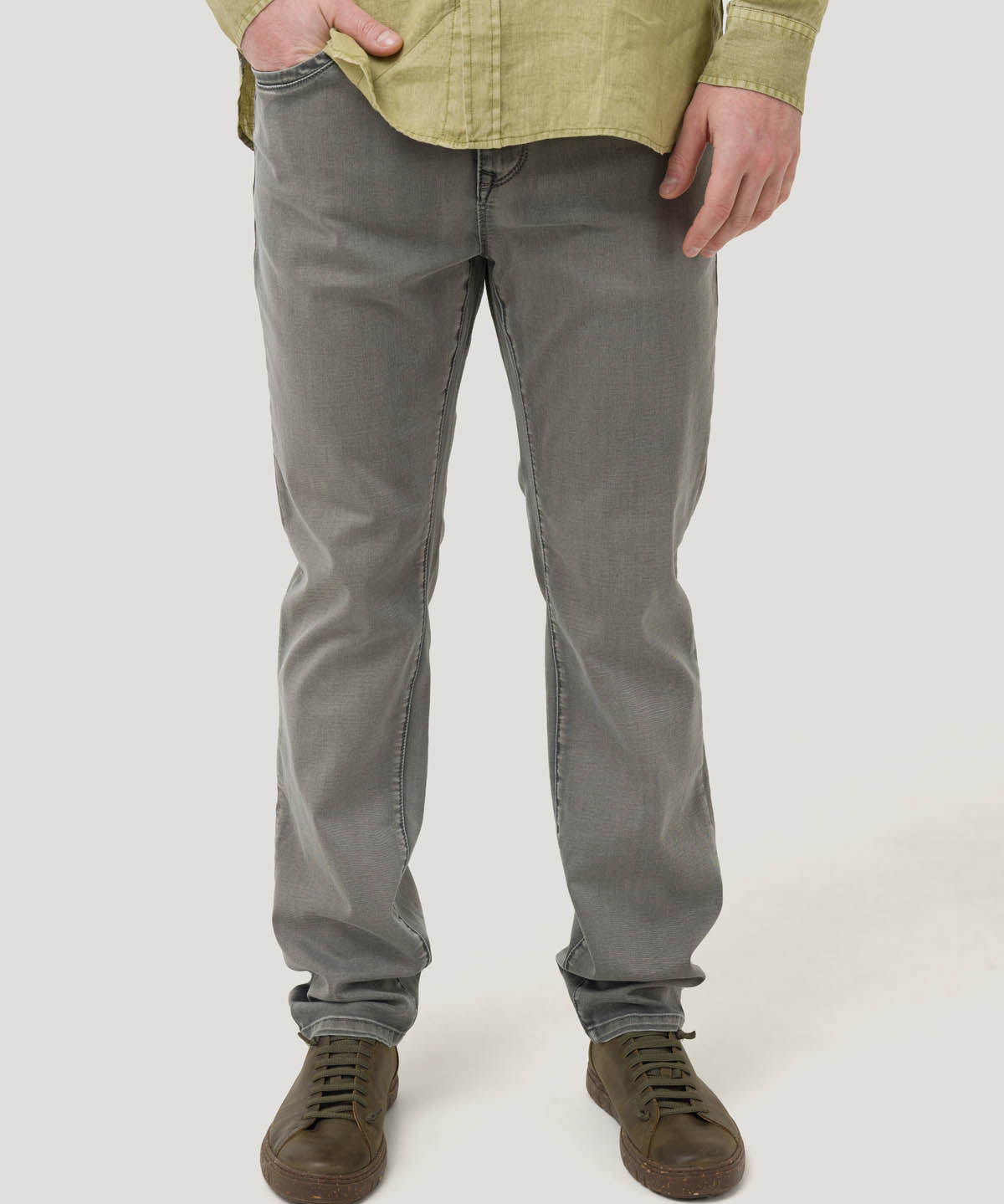 Jeans Algodón Hombre Bari Gris Rockford