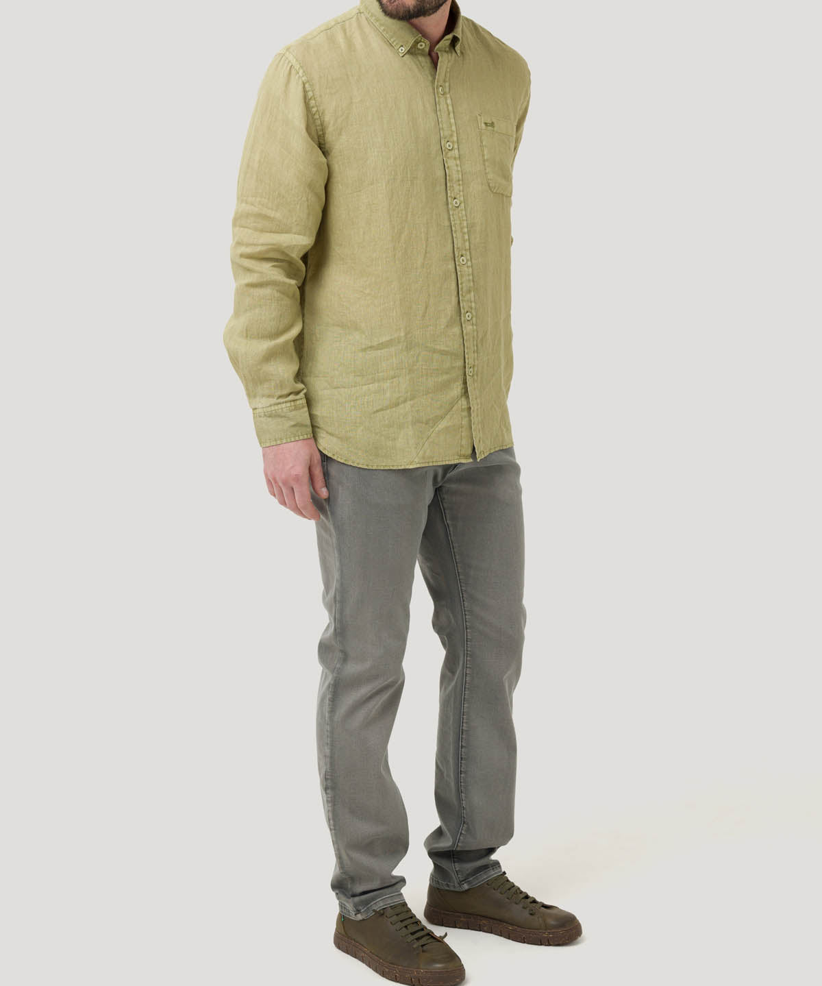Jeans Algodón Hombre Bari Gris Rockford