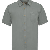 Camisa Tencel Hombre Verde Rockford