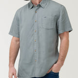 Camisa Tencel Hombre Verde Rockford