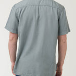 Camisa Tencel Hombre Verde Rockford