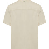 Camisa Tencel Hombre Beige Rockford