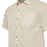 Camisa Tencel Hombre Beige Rockford