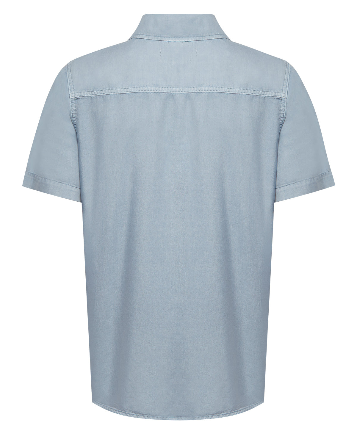 Camisa Tencel Hombre Azul Claro Rockford