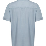 Camisa Tencel Hombre Azul Claro Rockford