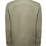 Camisa Algodón Hombre Denim Verde Rockford