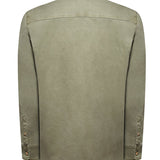 Camisa Algodón Hombre Denim Verde Rockford