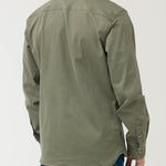 Camisa Algodón Hombre Denim Verde Rockford