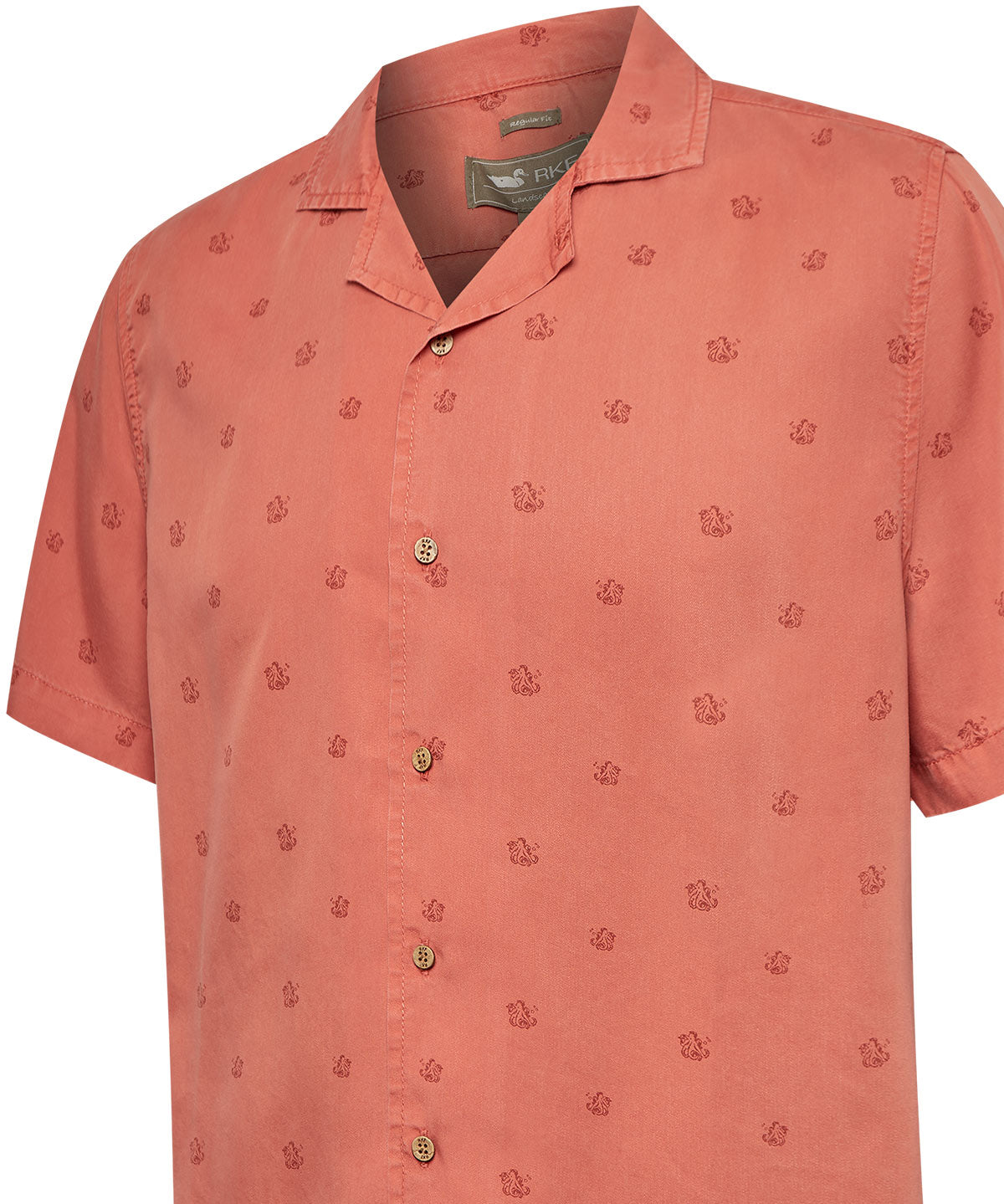 Camisa Tencel Hombre Tencelpri Rojo Rockford