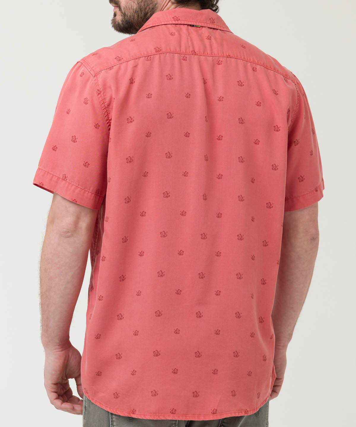 Camisa Tencel Hombre Tencelpri Rojo Rockford