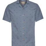Camisa Tencel Hombre Tencelpri Azul Rockford